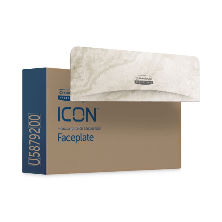 KIMBERLY CLARK ICON Faceplate for Coreless Standard Roll Toilet Paper Dispenser, 3.56 x 12 x 1.5, Warm Marble (KCC58792) thumbnail 3