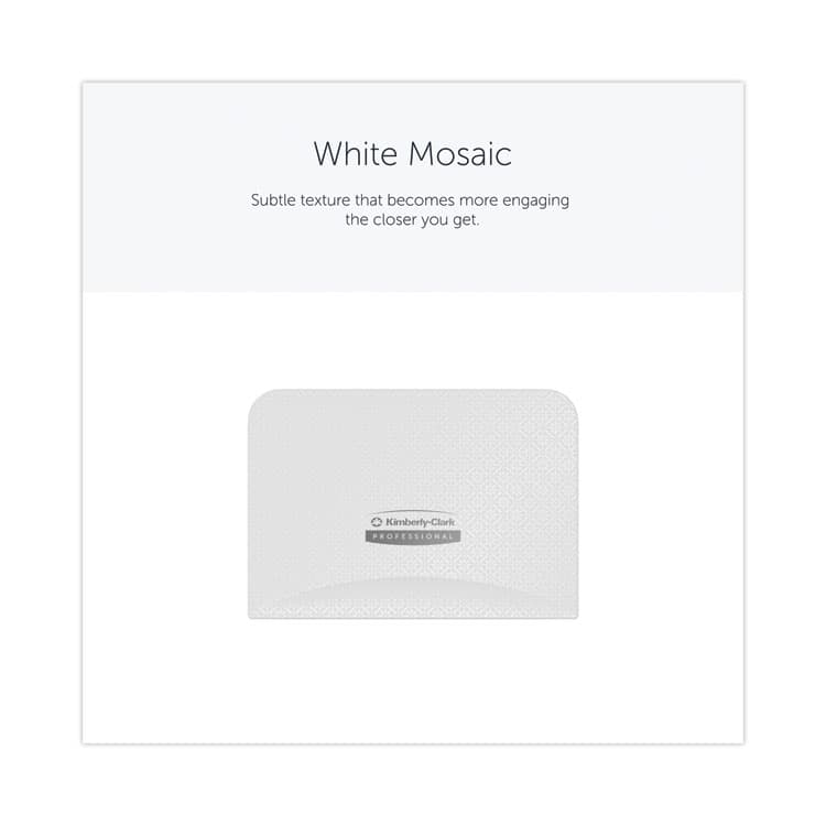 KIMBERLY CLARK ICON Faceplate for Coreless Standard Roll Toilet Paper Dispenser, 4.25 x 6 x 1.5, White Mosaic (KCC58771) thumbnail 4