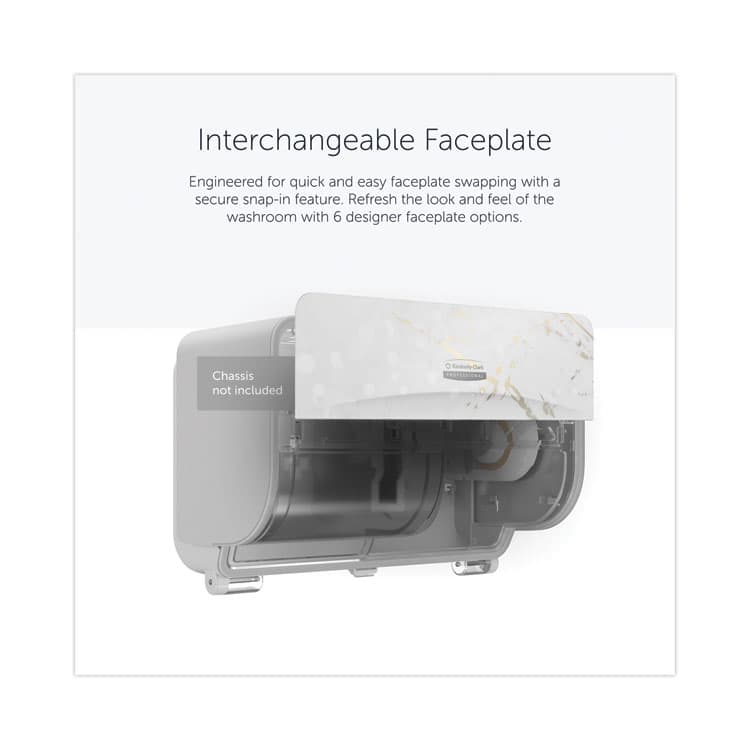 KIMBERLY CLARK ICON Faceplate for Coreless Standard Roll Toilet Paper Dispenser, 3.56 x 12 x 1.5, Cherry Blossom (KCC58822) thumbnail 3