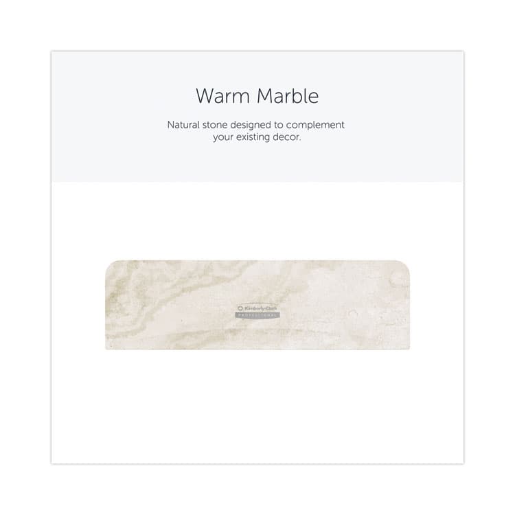KIMBERLY CLARK ICON Faceplate for Coreless Standard Roll Toilet Paper Dispenser, 3.56 x 12 x 1.5, Warm Marble (KCC58792) thumbnail 4