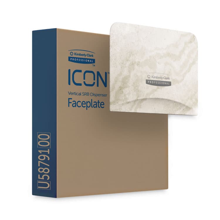 KIMBERLY CLARK ICON Faceplate for Coreless Standard Roll Toilet Paper Dispenser, 4.25 x 6 x 1.5, Warm Marble (KCC58791) thumbnail 4
