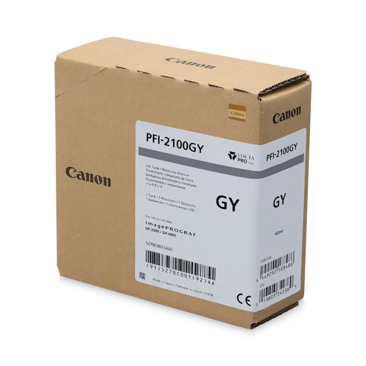CANON USA, . 5270C001AA (PFI-2100) Ink, Gray (CNM5270C001AA)