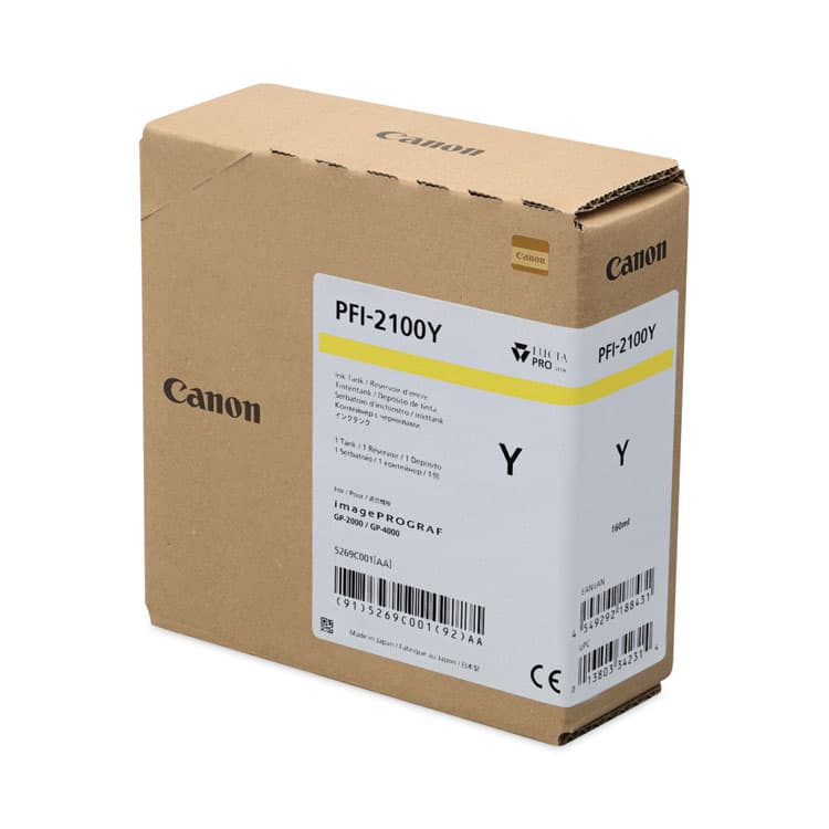 CANON USA, . 5269C001AA (PFI-2100) Ink, Yellow (CNM5269C001AA) thumbnail 2