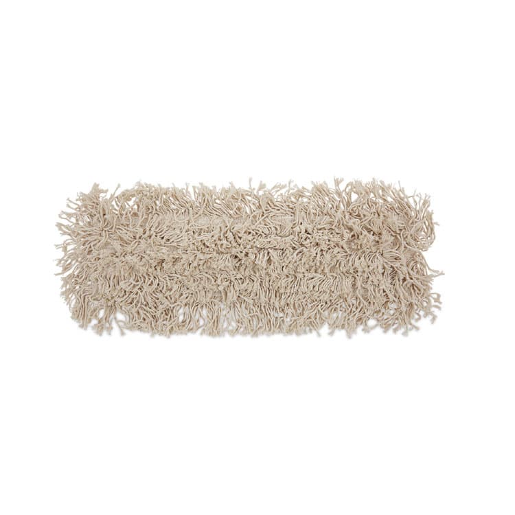 BOARDWALK Industrial Dust Mop Head, Cotton, 18 x 3, White (BWK1018)