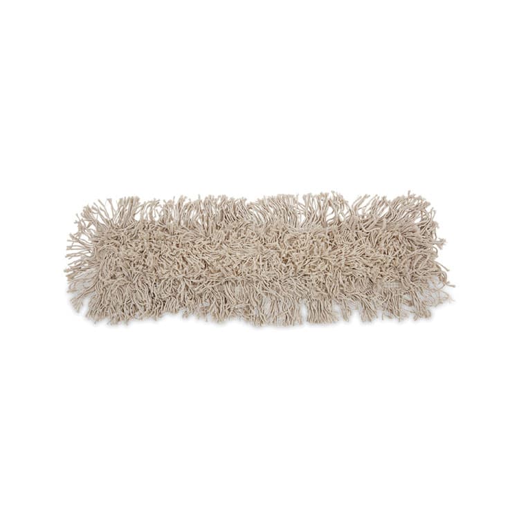 BOARDWALK Industrial Dust Mop Head, Cotton, 24 x 3, White (BWK1024)