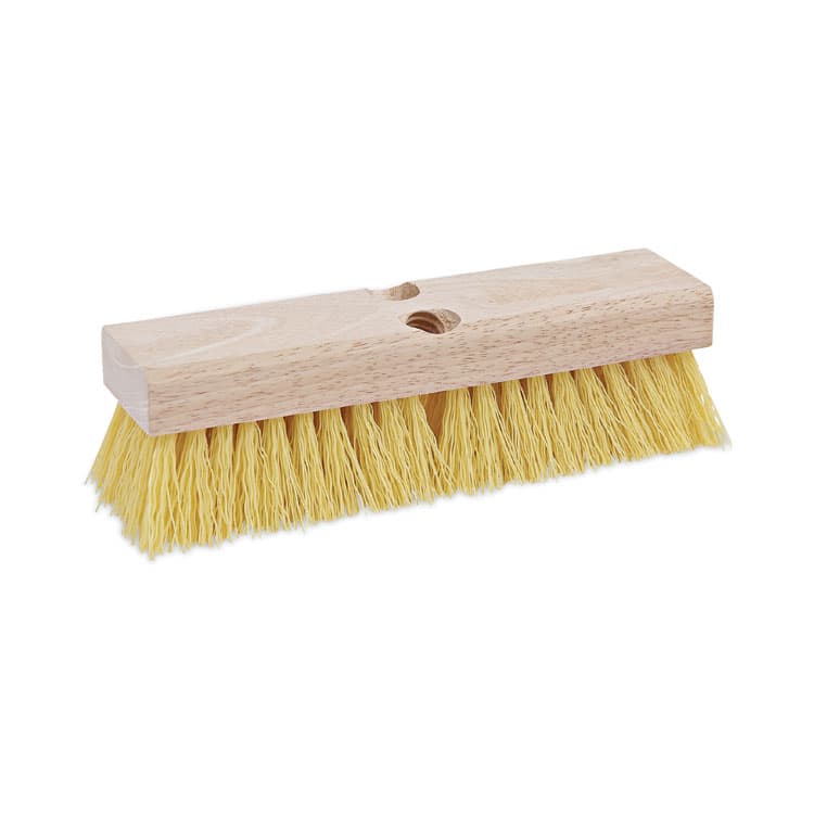 BOARDWALK Deck Brush Head, 2" Cream Polypropylene Bristles, 10" Brush (BWK3310)