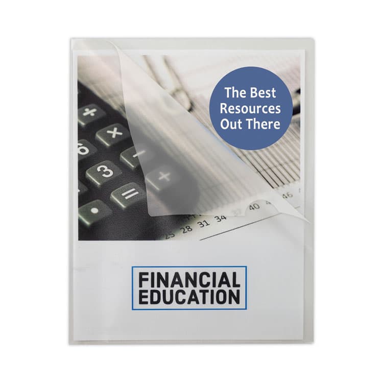 C-LINE PRODUCTS, Specialty Project Folders, Letter Size, Clear, 25/Box (CLI62627) thumbnail 2