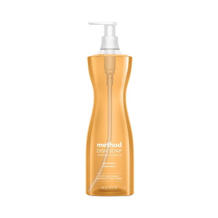 METHOD PRODUCTS . Dish Soap, Clementine, 18 oz Pump Bottle, 6/Carton (MTH00735CT)