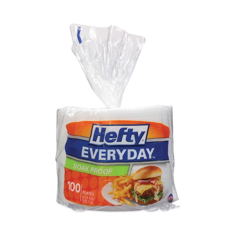 REYNOLDS FOOD PACKAGING Soak Proof Tableware, Plate, Foam, 8.88" dia, White, 100/Pack, 6 Packs/Carton (RFPD28100CT) thumbnail 4