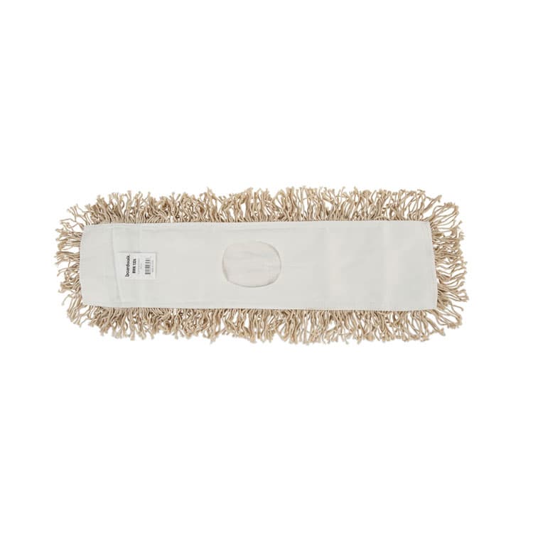 BOARDWALK Industrial Dust Mop Head, Hygrade Cotton, 24 x 5, White (BWK1324) thumbnail 2