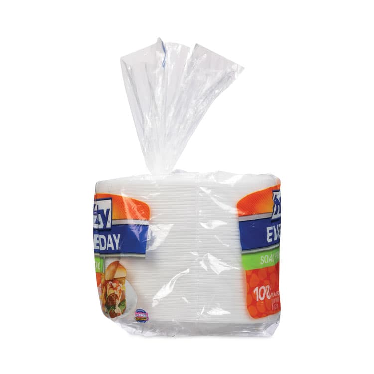 REYNOLDS FOOD PACKAGING Soak Proof Tableware, Plate, Foam, 8.88" dia, White, 100/Pack, 6 Packs/Carton (RFPD28100CT) thumbnail 2