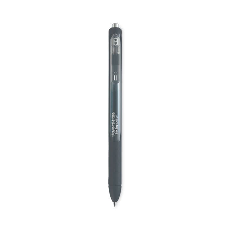 SANFORD InkJoy Gel Pen, Retractable, Medium 0.7 mm, Black Ink, Black/Smoke Barrel, 3/Pack (PAP1951637)