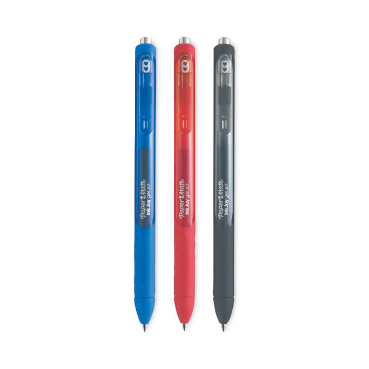 SANFORD InkJoy Gel Pen, Retractable, Medium 0.7 mm, Assorted Ink and Barrel Colors, 3/Pack (PAP1951639) thumbnail 2