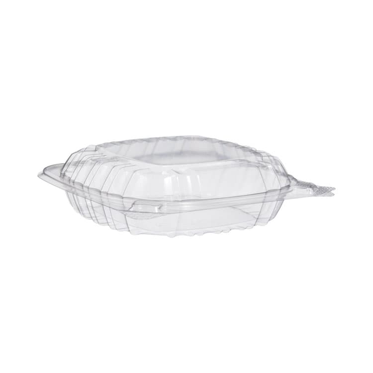 DART ClearSeal Hinged-Lid Plastic Containers, Sandwich Container, 13.8 oz, 5.4 x 5.3 x 2.6, Clear, Plastic, 500/Carton (DCCC53PST1) thumbnail 2