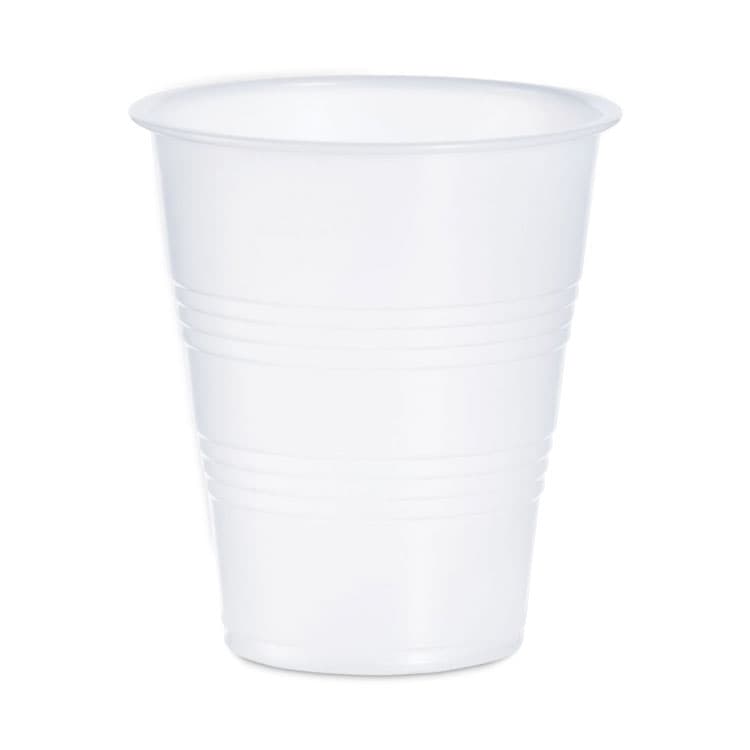 DART High-Impact Polystyrene Cold Cups, 7 oz, Plastic, Translucent, 100/Sleeve, 25 Sleeves/Carton (DCCY7)