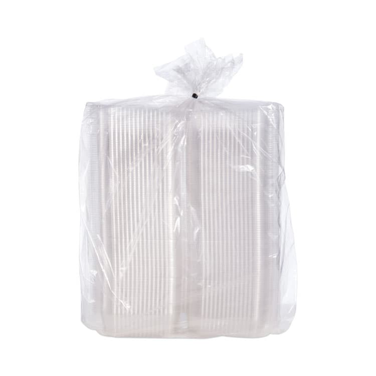 DART StayLock Clear Hinged Lid Containers, 6.5 x 6.1 x 3, Clear, Plastic, 125/Pack, 4 Packs/Carton (DCCC25UT1) thumbnail 4