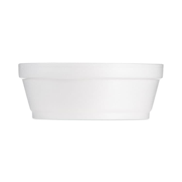 DART Foam Container, Squat, 8 oz, 4.63" Diameter x 1.13" h, White, 500/Carton (DCC8SJ32) thumbnail 2