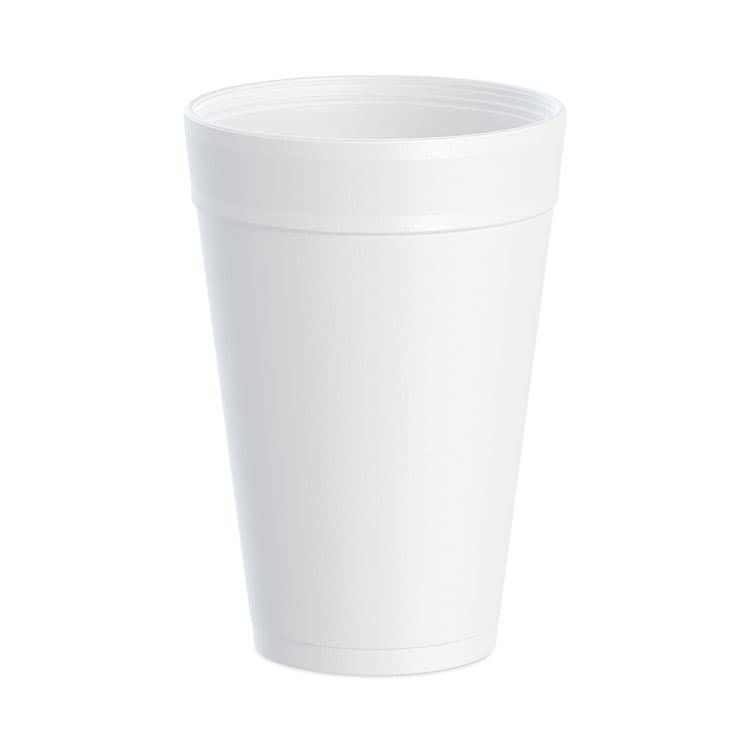 DART Foam Drink Cups, 32 oz., White, 25/Bag, 20 Bags/Carton (DCC32TJ32)