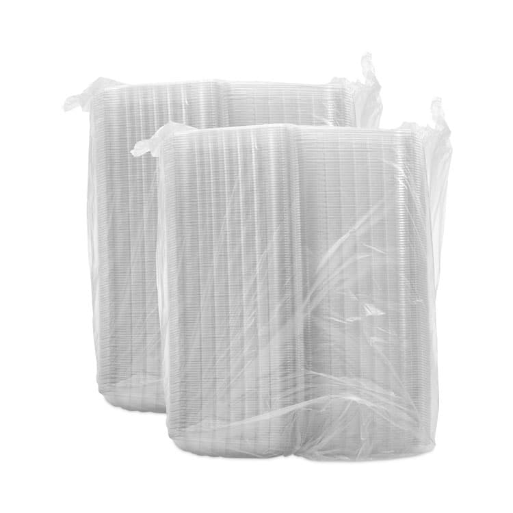 DART ClearSeal Hinged-Lid Plastic Containers, 3 Compartments, 9.4 x 8.9 x 3, Plastic, 100/Bag, 2 Bags/Carton (DCCC95PST3) thumbnail 4