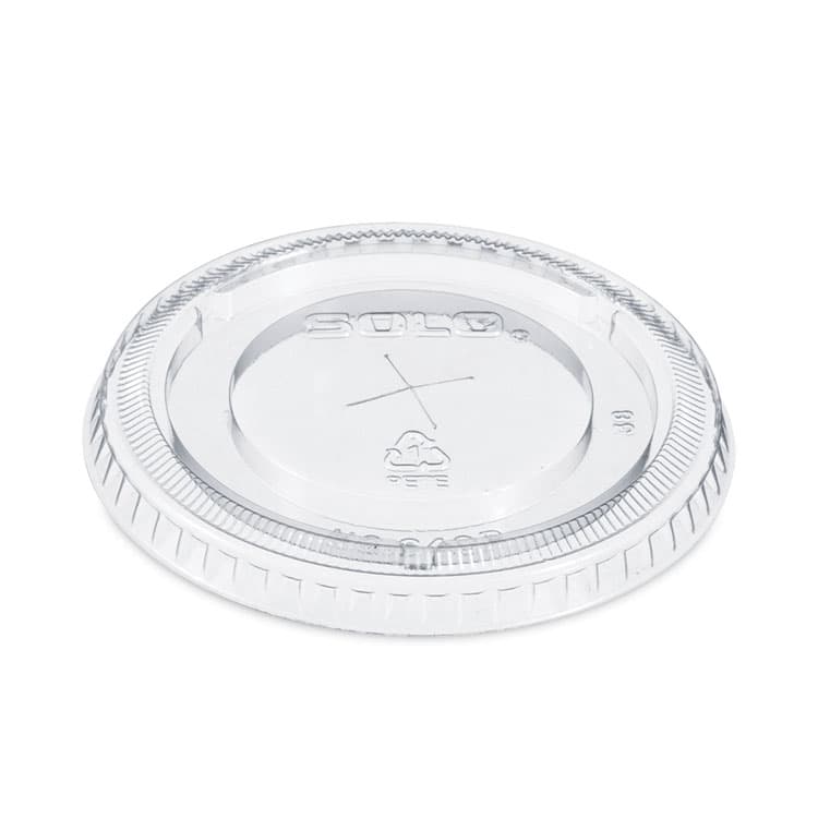 DART PETE Flat Straw-Slot Cold Cup Lids, Fits 12 oz Cold Cups, Plastic, Clear, 100/Pack, 25 Packs/Carton (DCC640TS) thumbnail 2