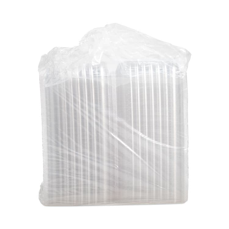 DART ClearSeal Hinged-Lid Plastic Containers, 9.3 x 8.8 x 3, Clear, Plastic, 100/Bag, 2 Bags/Carton (DCCC95PST1) thumbnail 4
