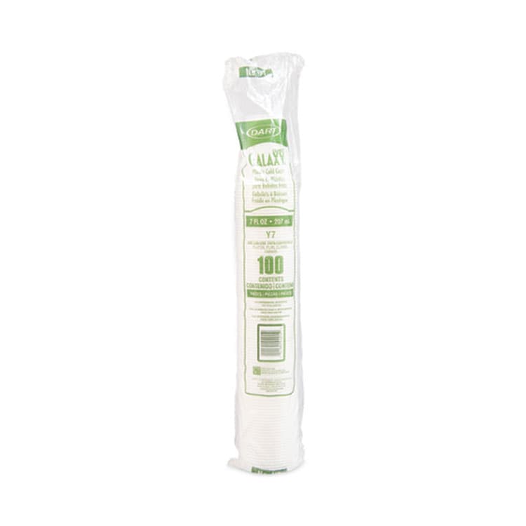 DART High-Impact Polystyrene Cold Cups, 7 oz, Plastic, Translucent, 100/Sleeve, 25 Sleeves/Carton (DCCY7) thumbnail 4
