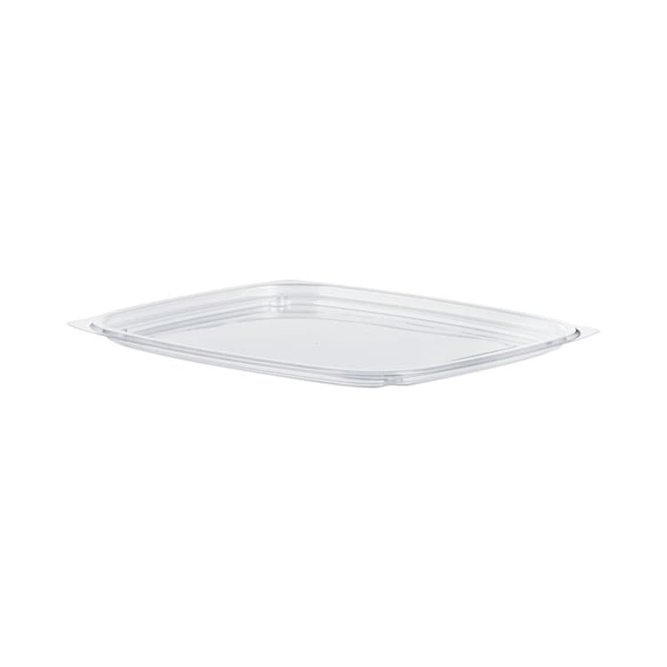 DART ClearPac Clear Container Lids, Flat, 6.5 x 7.5, Clear, Plastic, 63/Pack, 8 Packs/Carton (DCCC32DLR) thumbnail 2