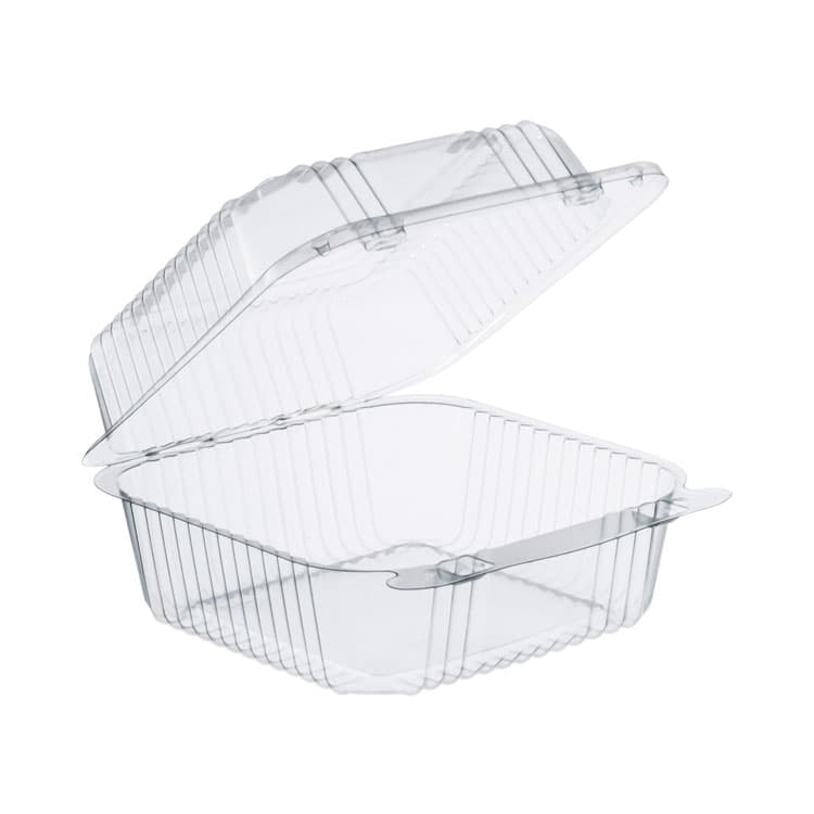 DART StayLock Clear Hinged Lid Containers, 6.5 x 6.1 x 3, Clear, Plastic, 125/Pack, 4 Packs/Carton (DCCC25UT1) thumbnail 2