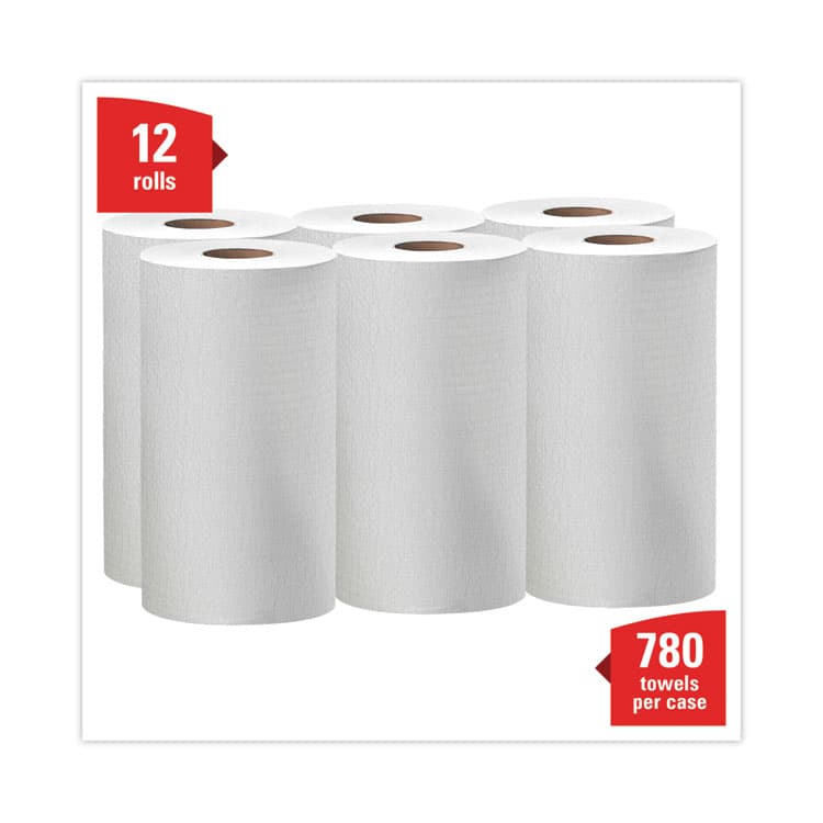 KIMBERLY CLARK General Clean X60 Cloths, Small Roll, 13.5 x 19.6, White, 130/Roll, 6 Rolls/Carton (KCC35421) thumbnail 3