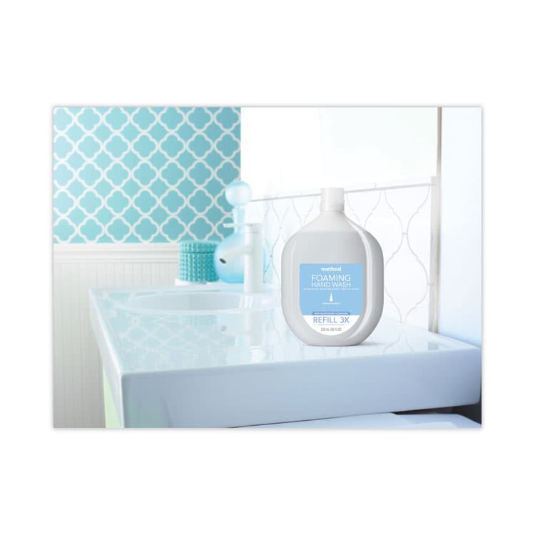 METHOD PRODUCTS . Foaming Hand Wash Refill Tub, Sweet Water Scent, 28 oz, 4/Carton (MTH378022) thumbnail 3