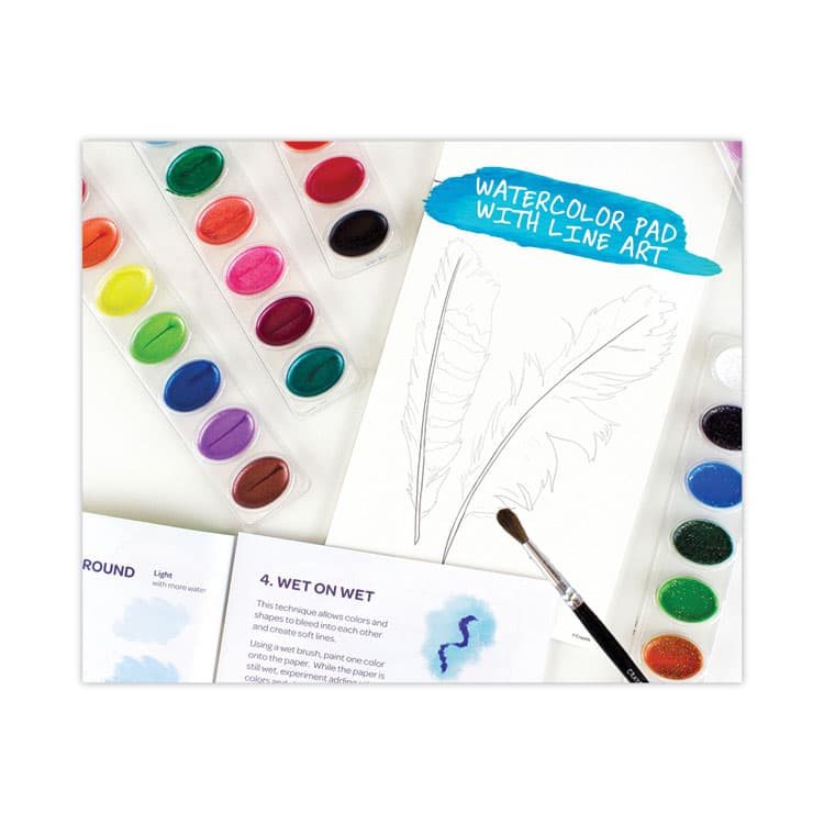 BINNEY & SMITH / CRAYOLA Washable Watercolors, 16 Assorted Colors, Palette Tray (CYO530555) thumbnail 3