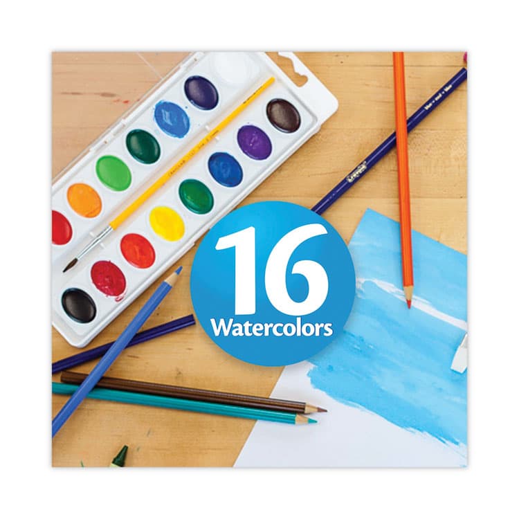 BINNEY & SMITH / CRAYOLA Washable Watercolors, 16 Assorted Colors, Palette Tray (CYO530555) thumbnail 4
