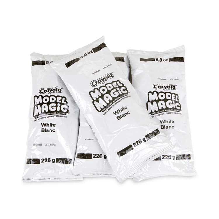 BINNEY & SMITH / CRAYOLA Model Magic Modeling Compound, 8 oz Packs, 4 Packs, White, 2 lbs (CYO574400) thumbnail 2