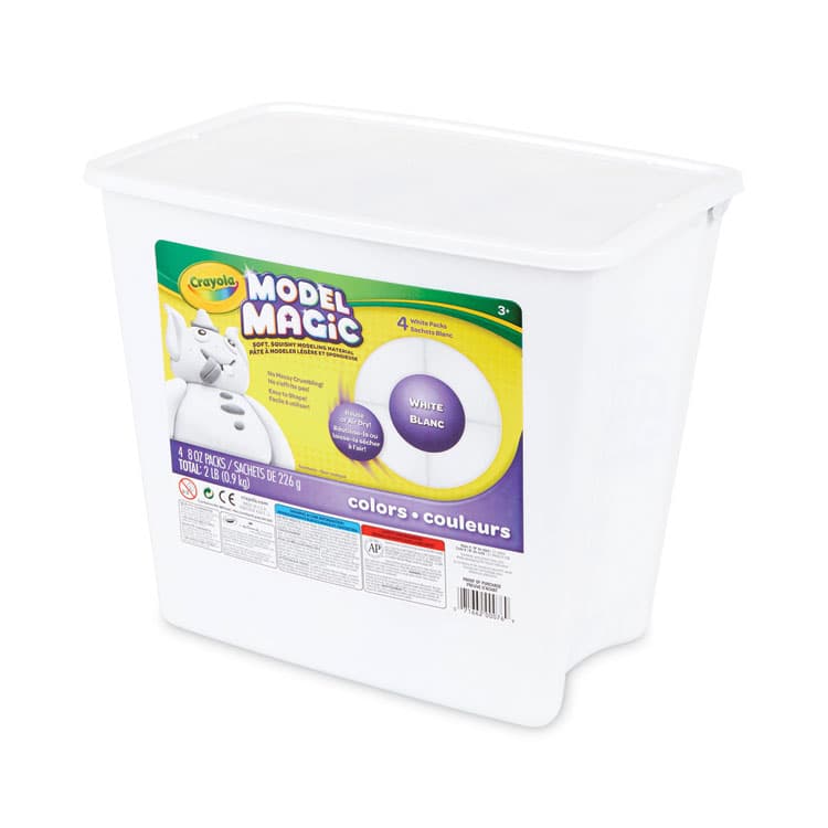 BINNEY & SMITH / CRAYOLA Model Magic Modeling Compound, 8 oz Packs, 4 Packs, White, 2 lbs (CYO574400) thumbnail 4