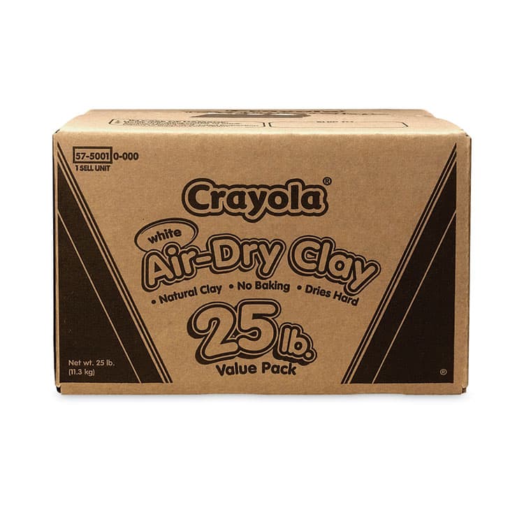 BINNEY & SMITH / CRAYOLA Air-Dry Clay, White, 25 lbs (CYO575001) thumbnail 2