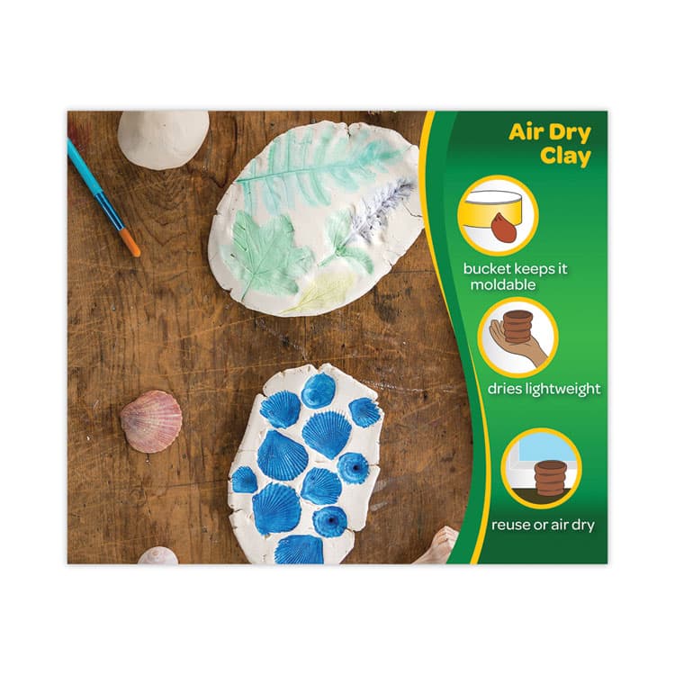 BINNEY & SMITH / CRAYOLA Air-Dry Clay, White, 25 lbs (CYO575001) thumbnail 4