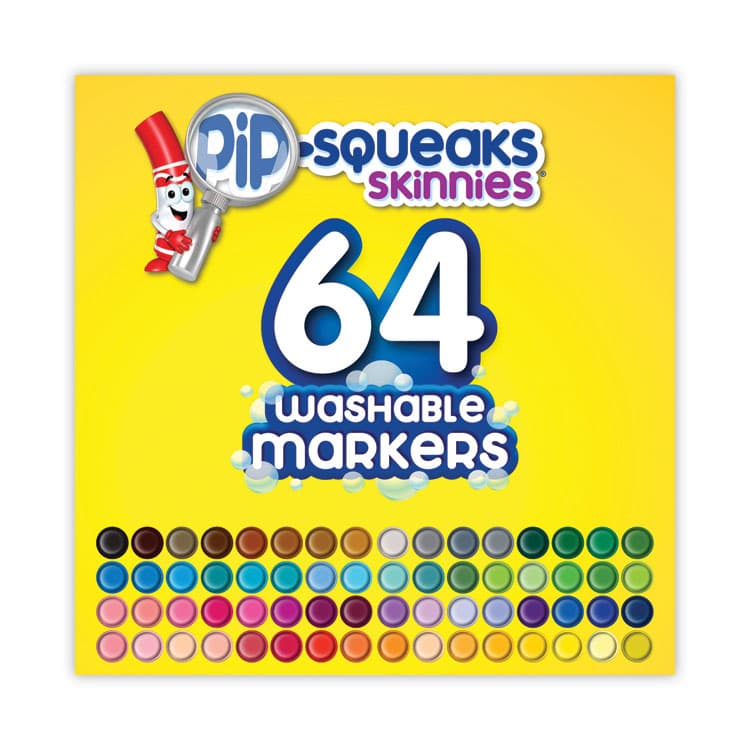 BINNEY & SMITH / CRAYOLA Pip-Squeaks Skinnies Washable Markers, Medium Bullet Tip, Assorted Colors, 64/Pack (CYO588764) thumbnail 4