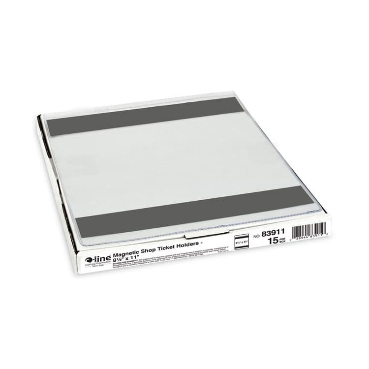 C-LINE PRODUCTS, Magnetic Shop Ticket Holders, Super Heavy-Duty, Top Load 8.5 x 11 Insert, Clear Front, 15/Box (CLI83911) thumbnail 4