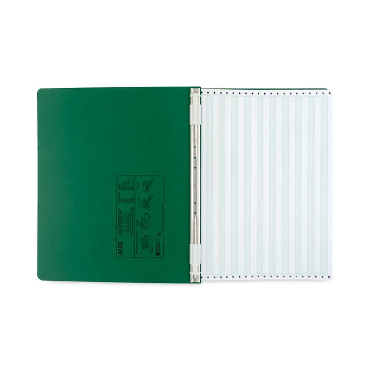 ACCO BRANDS, . PRESSTEX Covers with Storage Hooks, 2 Posts, 6" Capacity, 14.88 x 11, Dark Green (ACC54076) thumbnail 4