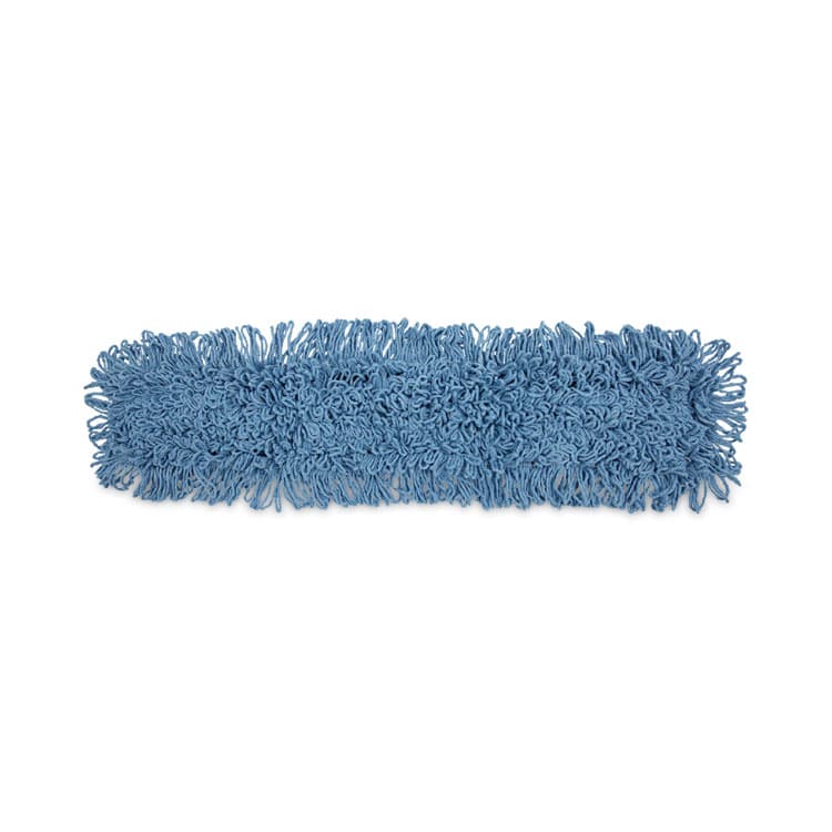 BOARDWALK Dust Mop Head, Cotton/Synthetic Blend, 36 x 5, Looped-End, Blue (BWK1136)