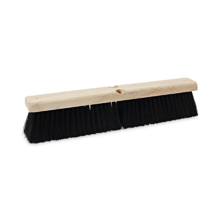 BOARDWALK Floor Brush Head, 3" Black Medium Weight Polypropylene Bristles, 18" Brush (BWK20618)