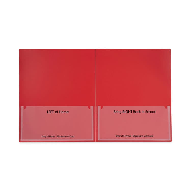 C-LINE PRODUCTS, Classroom Connector Folders, Accommodates 11 x 8.5 Sheets, Red, 25/Box (CLI32004) thumbnail 3