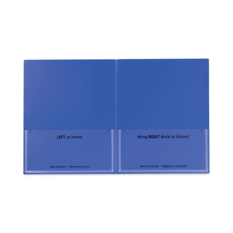 C-LINE PRODUCTS, Classroom Connector Folders, Accommodates 11 x 8.5 Sheets, Blue, 25/Box (CLI32005) thumbnail 3