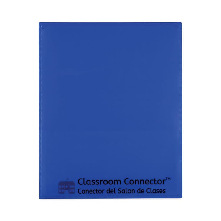 C-LINE PRODUCTS, Classroom Connector Folders, Accommodates 11 x 8.5 Sheets, Blue, 25/Box (CLI32005)
