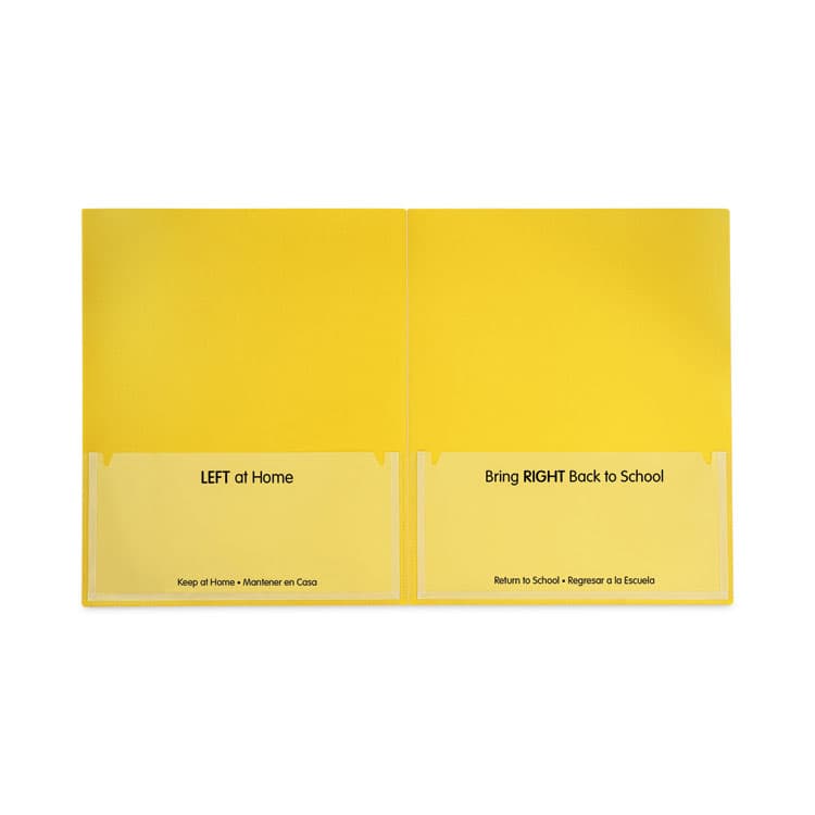 C-LINE PRODUCTS, Classroom Connector Folders, Accommodates 11 x 8.5 Sheets, Yellow, 25/Box (CLI32006) thumbnail 3