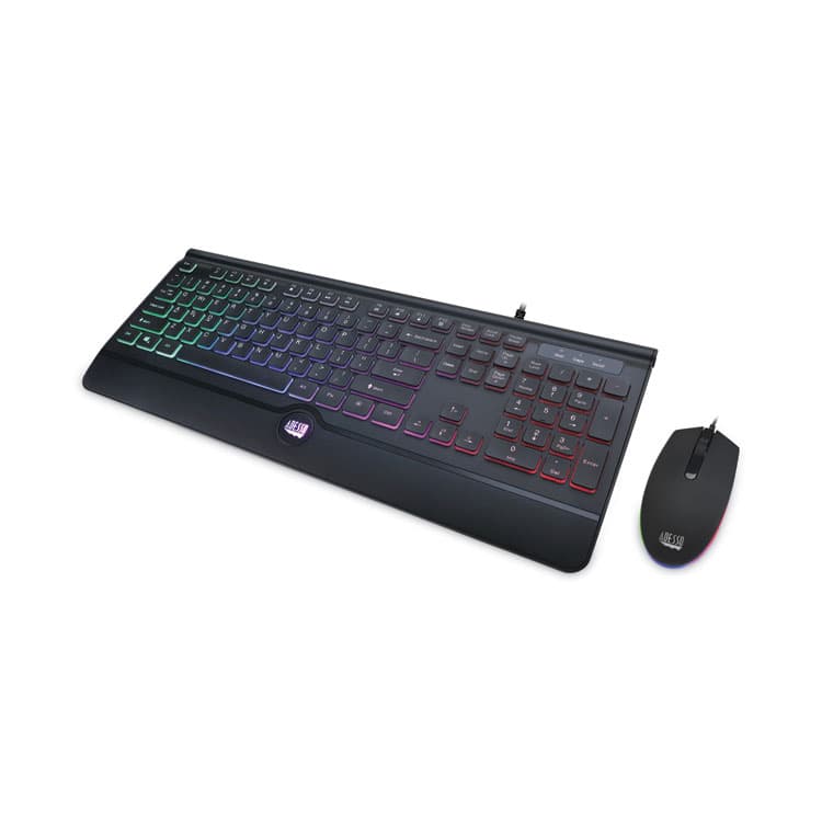ADESSO Backlit Gaming Keyboard and Mouse Combo, USB, Black (ADEAKB137CB) thumbnail 2