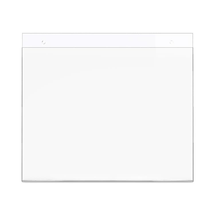 DEFLECTO CORPORATION Classic Image Wall-Mount Sign Holder, Landscape, 11 x 8.5, Clear (DEF68301)