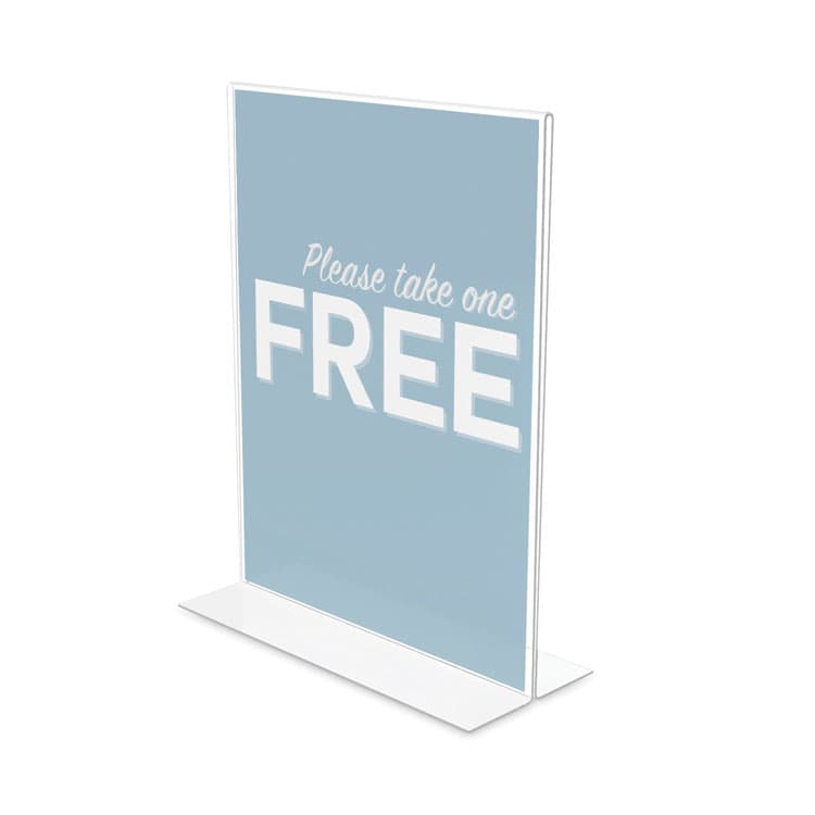 DEFLECTO CORPORATION Classic Image Double-Sided Sign Holder, 8.5 x 11 Insert, Clear (DEF69201) thumbnail 2