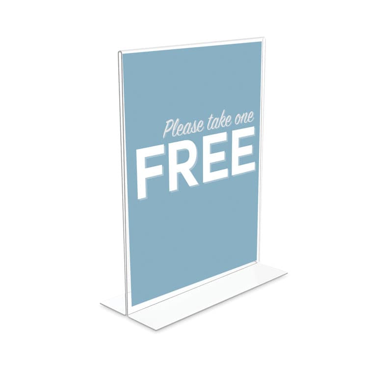 DEFLECTO CORPORATION Classic Image Double-Sided Sign Holder, 8.5 x 11 Insert, Clear (DEF69201) thumbnail 4