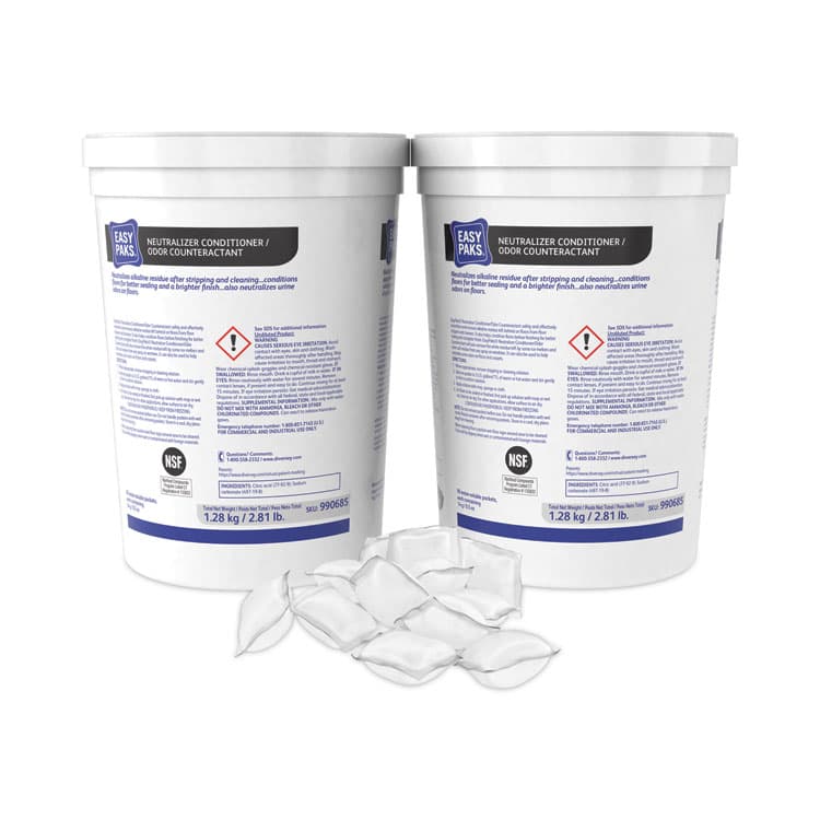 DIVERSEY Neutralizer Conditioner/Odor Counteractant, 0.5 oz Packet, 90/Tub, 2 Tubs/Carton (DVO990685) thumbnail 2